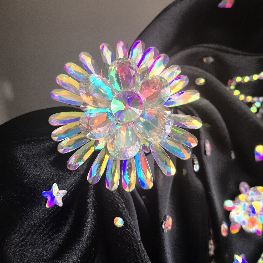 Handmade swaroski hair bow